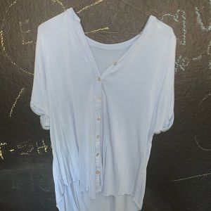 Blue blouse with buttons